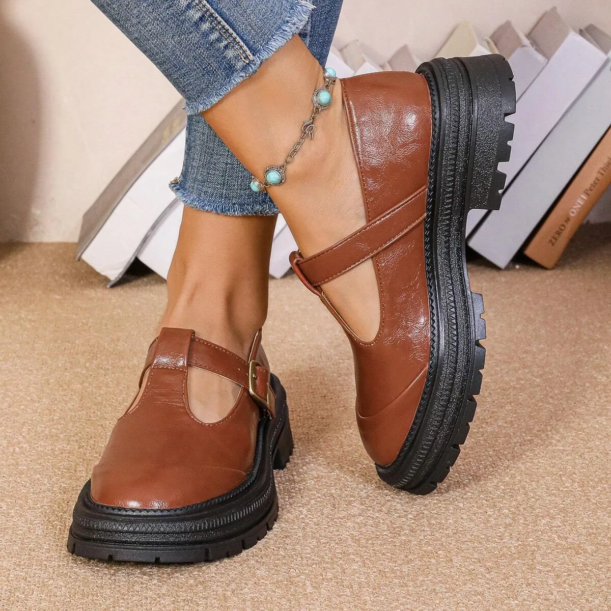 Casual High Heel Shoes for Women, Closed Toe Slip-On Style with Sophisticated Stitching